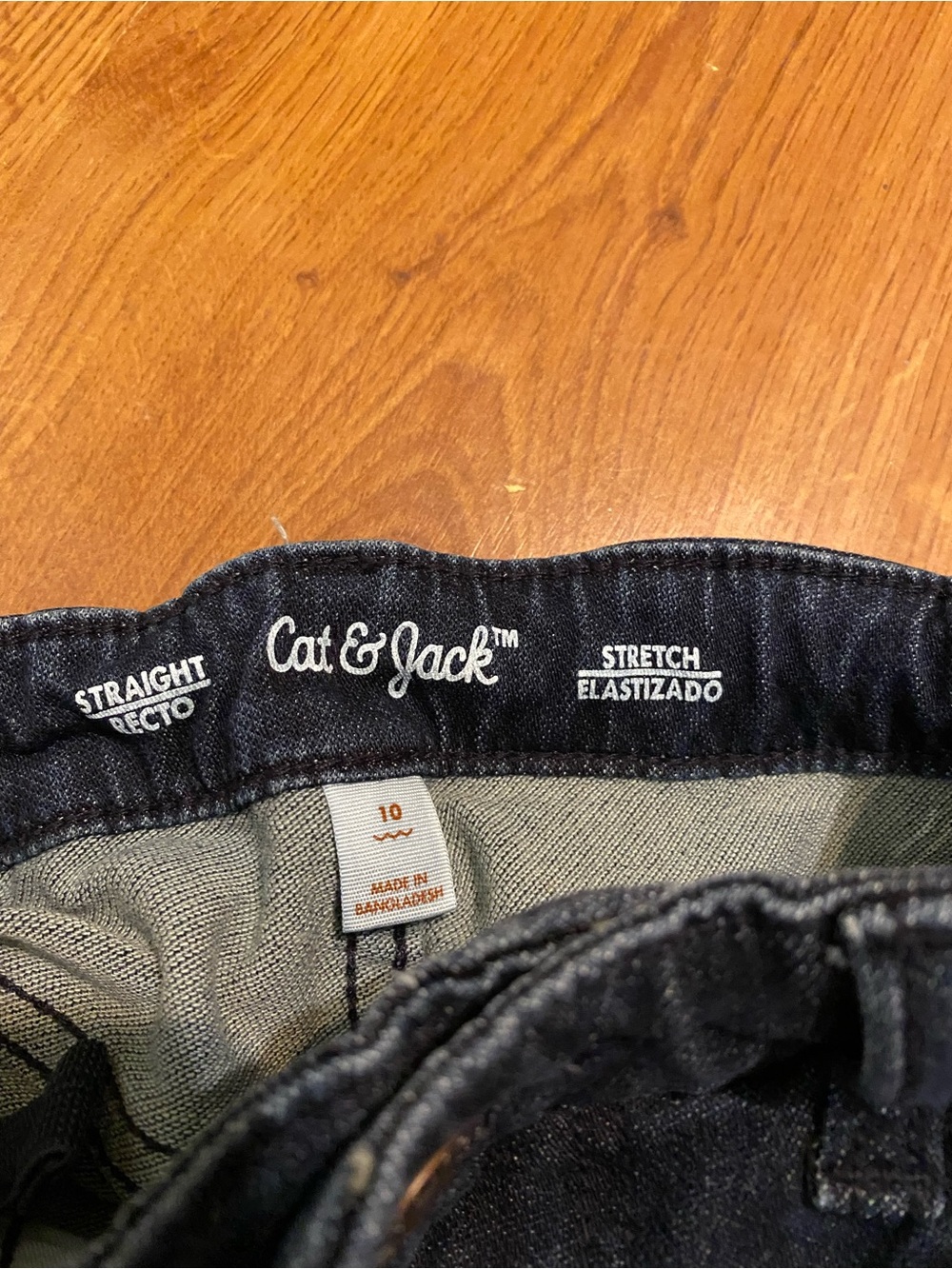 Girls Cat & Jack size 10 Straight Leg Jeans - Picture 2 of 2